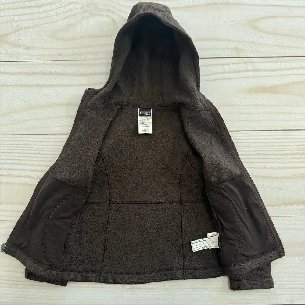 Patagonia Better Sweater Hoody Toddler Girls XXS (3-4) Full Zip Fleece Jacket